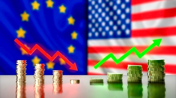 CRESCE LA DIVERGENZA EUROPA/USA